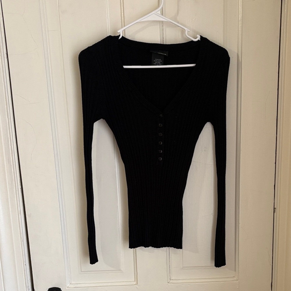 It's Our Time Black V-Neck Sweater